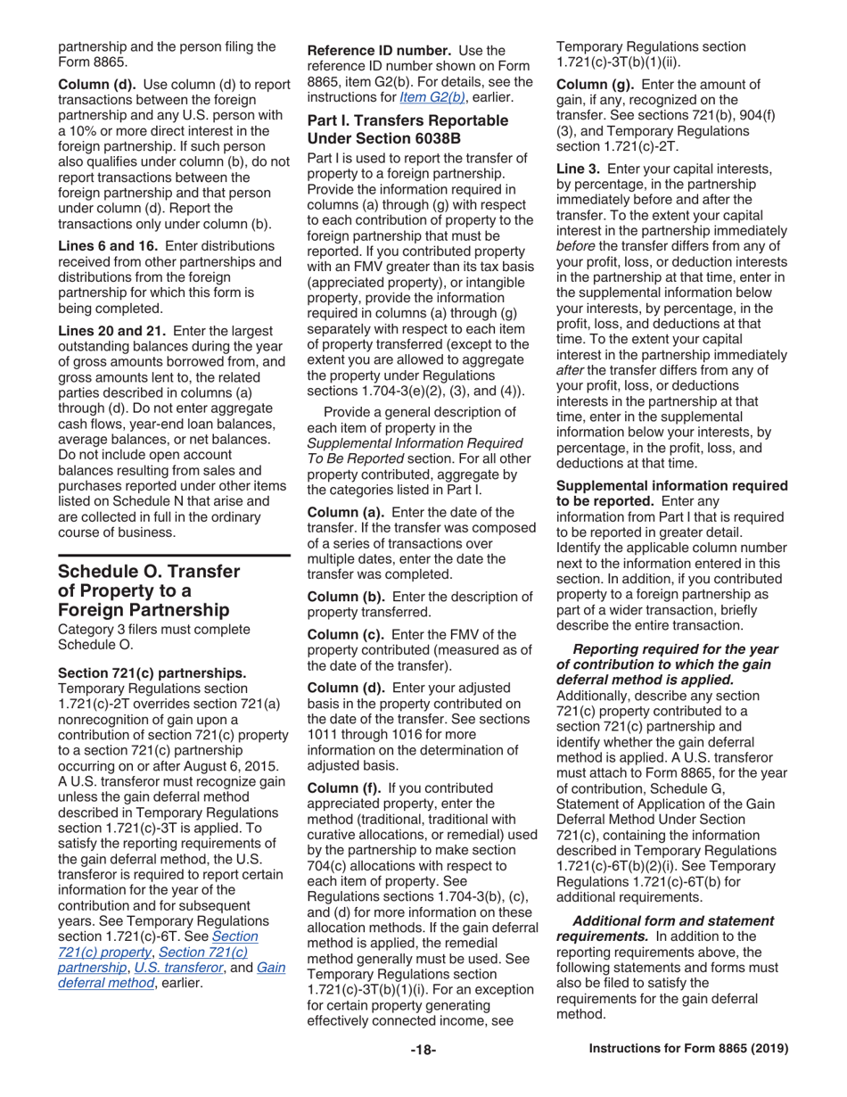 Instructions for IRS Form 8865 Return of U.S. Persons With Respect to Certain Foreign Partnerships, Page 18