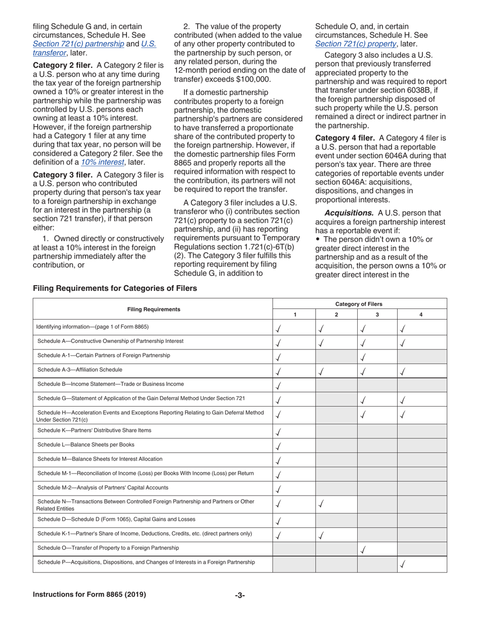 Instructions for IRS Form 8865 Return of U.S. Persons With Respect to Certain Foreign Partnerships, Page 3