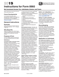 Document preview: Instructions for IRS Form 8960 Net Investment Income Tax - Individuals, Estates, and Trusts