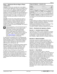IRS Formulario 433-H (SP) Solicitud De Plan De Pagos a Plazos Y Declaracion De Ingresos Y Gastos (Spanish), Page 7