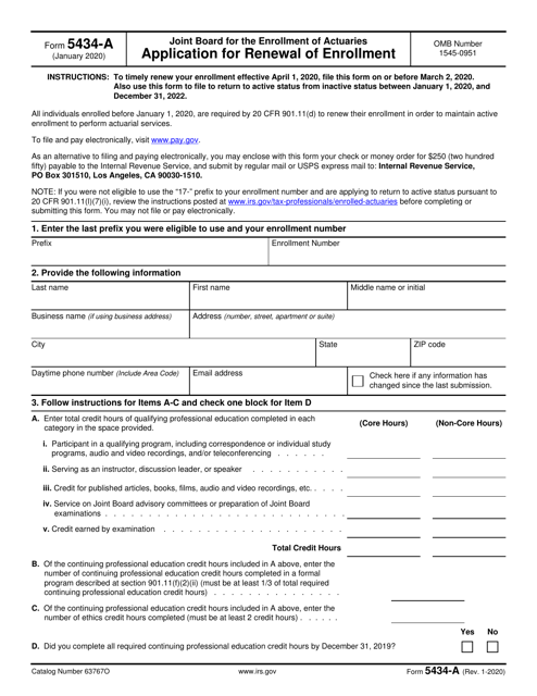 IRS Form 5434-A  Printable Pdf