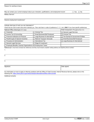 IRS Form 6524 Chief Counsel Application Honors / Summer, Page 2