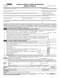 Document preview: IRS Formulario 7200 (SP) Anticipo De Pago De Creditos Del Empleador Debido Al Covid-19 (Spanish)