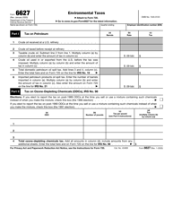 IRS Form 6627 Environmental Taxes