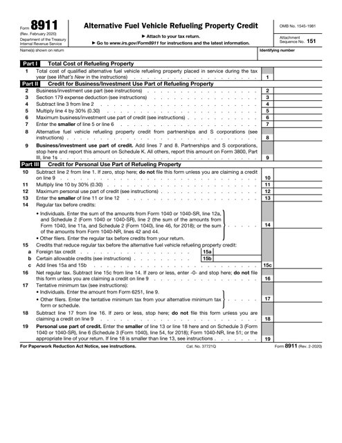 IRS Form 8911  Printable Pdf