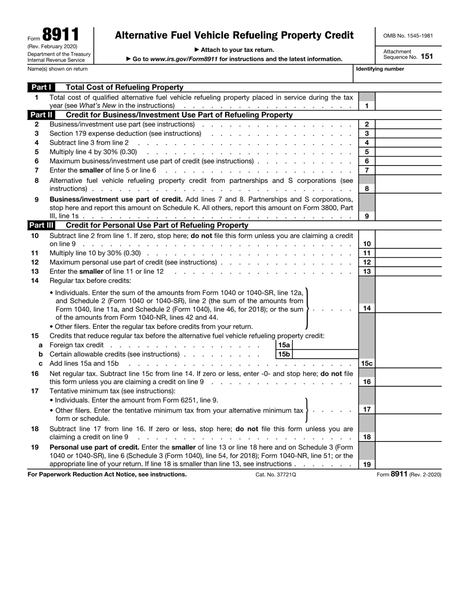 IRS Form 8911 - Fill Out, Sign Online and Download Fillable PDF ...