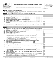 IRS Form 8911 Download Fillable PDF or Fill Online Alternative Fuel ...