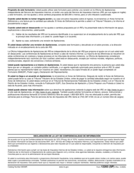 IRS Formulario 12203 (SP) Solicitud De Revision De Apelaciones (Spanish), Page 2