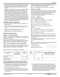 IRS Form 13930-A Application for Central Withholding Agreement Less Than $10,000, Page 5