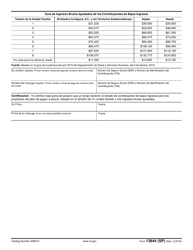 IRS Formulario 13844(SP) Solicitud Para La Reduccion Del Cargo Administrativo Para El Plan De Pagos a Plazos (Spanish), Page 2