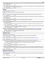IRS Form 14429 Tax Exempt Bonds Voluntary Closing Agreement Program Request, Page 3