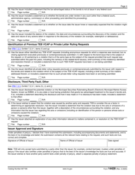 IRS Form 14429 Tax Exempt Bonds Voluntary Closing Agreement Program Request, Page 4