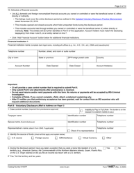 IRS Form 14457 Voluntary Disclosure Practice Preclearance Request and Application, Page 3
