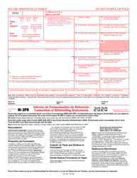 IRS Form W-3PR Transmittal of Withholding Statements (English/Puerto Rican Spanish), Page 2