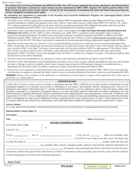 Form DS-19 Article 19-a Motor Carrier Accident and Conviction Notification Program Application (Escrow Account &amp; Driver&#039;s Privacy Protection Act Compliance) - New York, Page 2