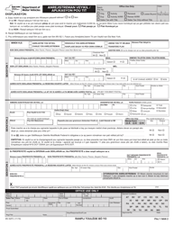 Form MV-82FC Vehicle Registration/Title Application - New York (French Creole)