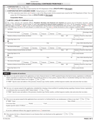 Form VS-1AB Automobile Broker Business Application - New York, Page 2