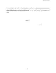Order and Judgement Appointing Successor Guardian and Directing Final Report and Account - Nassau County, New York, Page 8