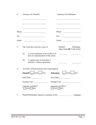 Preliminary Conference Stipulation/Order Contested Matrimonial - New York, Page 2