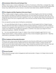 Firm Reinstatement Application - Oregon, Page 2