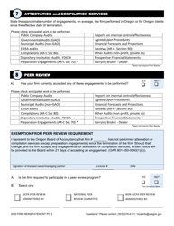 Firm Reinstatement Application - Oregon, Page 7