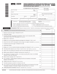 Document preview: Form NYC-202EIN Unincorporated Business Tax Return for Estates and Trusts - New York City