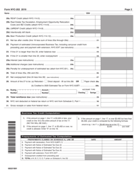 Form NYC-202 Unincorporated Business Tax Return for Individuals and Single-Member Llcs - New York City, Page 2