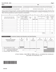 Form NYC-204 Unincorporated Business Tax Return for Partnerships (Including Limited Liability Companies) - New York City, Page 4