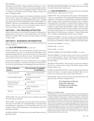 Form DOF-1 Change of Business Information - New York City, Page 2