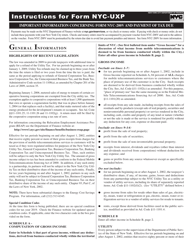 Form NYC-UXP Return of Excise Tax by Utilities - New York City, Page 3