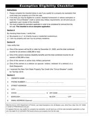 Property Tax Payment Agreement Request - New York City, Page 3