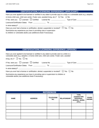 Form LCR-1054A Initial Application Worksheet - Arizona, Page 5
