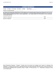 Form LCR-1054A Initial Application Worksheet - Arizona, Page 9