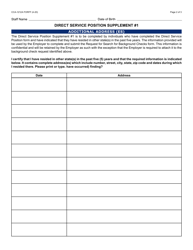 Form CCA-1212A Direct Service Position (Certification Form) - Arizona, Page 2