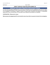 Form CCA-1212A Direct Service Position (Certification Form) - Arizona, Page 3