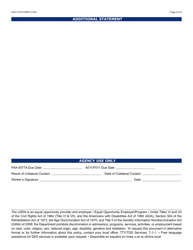 Form FAA-1111A Participant Statement Verification Worksheet - Arizona, Page 4
