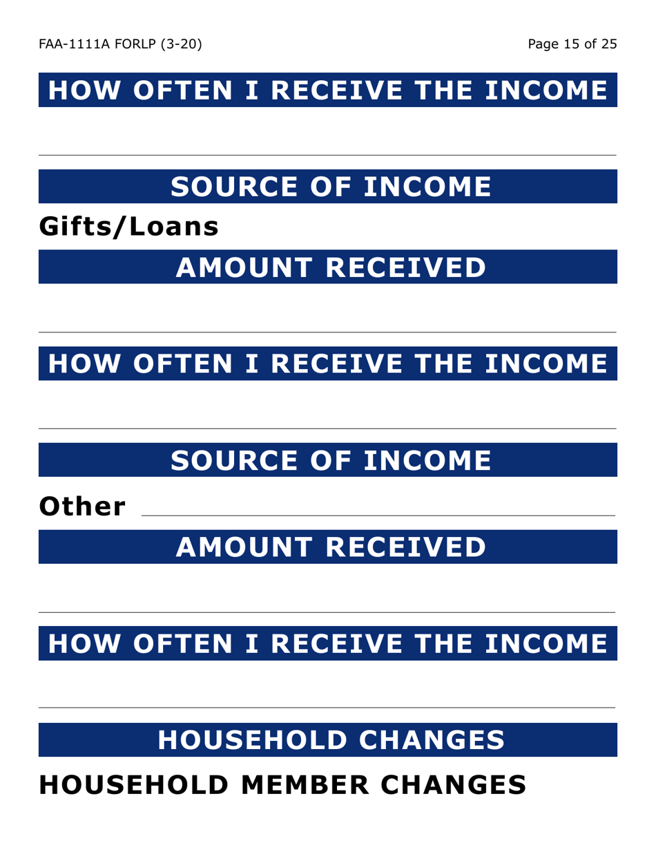 Form FAA-1111A-LP Participant Statement Verification Worksheet (Large Print) - Arizona, Page 15