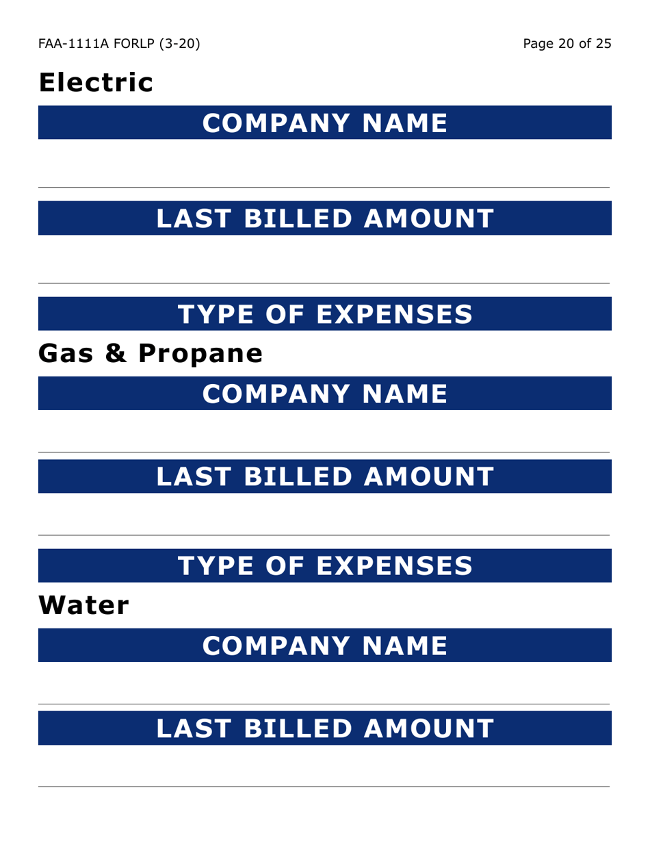 Form FAA-1111A-LP Participant Statement Verification Worksheet (Large Print) - Arizona, Page 20