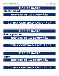 Formulario 1111A-SLP Hoja Para Verificar La Declaracion Del Participante (Letra Grande) - Arizona (Spanish), Page 20