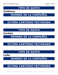 Formulario 1111A-SLP Hoja Para Verificar La Declaracion Del Participante (Letra Grande) - Arizona (Spanish), Page 21