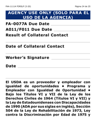 Formulario 1111A-SLP Hoja Para Verificar La Declaracion Del Participante (Letra Grande) - Arizona (Spanish), Page 24