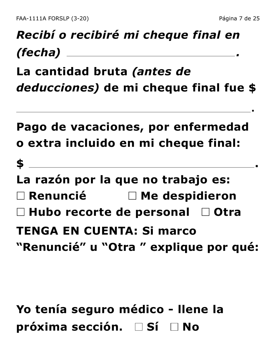Formulario 1111A-SLP Hoja Para Verificar La Declaracion Del Participante (Letra Grande) - Arizona (Spanish), Page 7