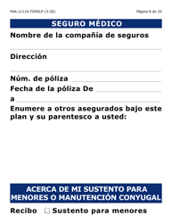Formulario 1111A-SLP Hoja Para Verificar La Declaracion Del Participante (Letra Grande) - Arizona (Spanish), Page 8
