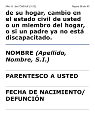 Formulario FAA-1111A-SXLP Hoja Para Verificar La Declaracion Del Participante (Letra Extra Grande) - Arizona (Spanish), Page 28