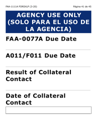 Formulario FAA-1111A-SXLP Hoja Para Verificar La Declaracion Del Participante (Letra Extra Grande) - Arizona (Spanish), Page 41