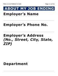 Form FAA-1111A-XLP Participant Statement Verification Worksheet (Extra Large Print) - Arizona, Page 11