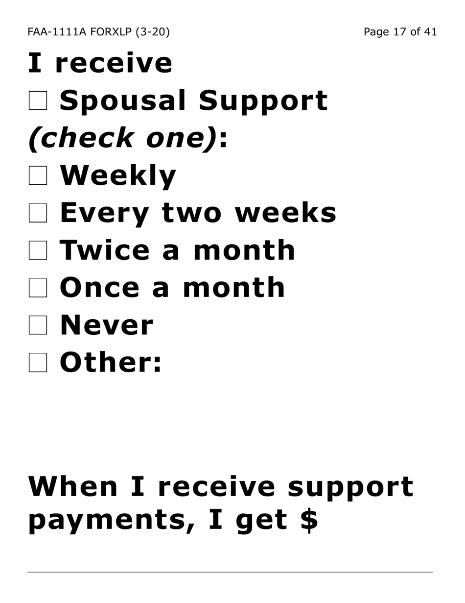 Form FAA-1111A-XLP Participant Statement Verification Worksheet (Extra Large Print) - Arizona, Page 17