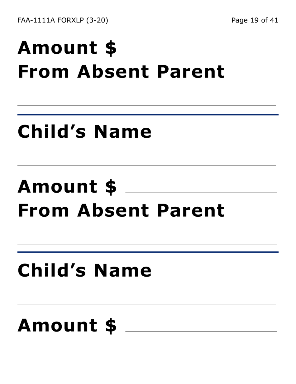 Form FAA-1111A-XLP Participant Statement Verification Worksheet (Extra Large Print) - Arizona, Page 19
