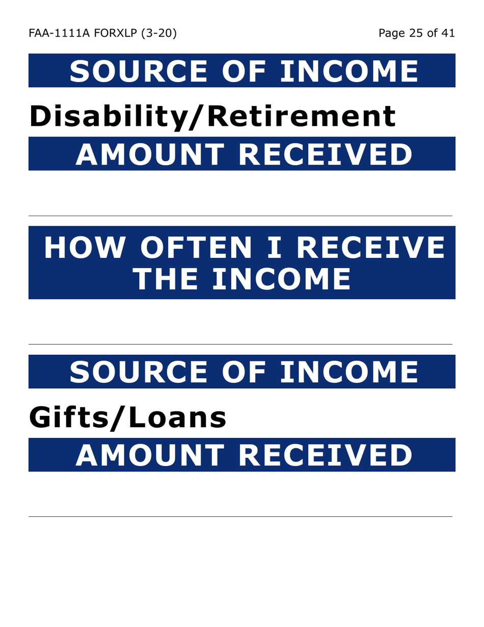 Form FAA-1111A-XLP Participant Statement Verification Worksheet (Extra Large Print) - Arizona, Page 25