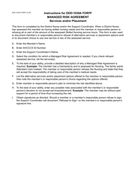 Form DDD-1530A Managed Risk Agreement Services and/or Placement - Arizona, Page 3